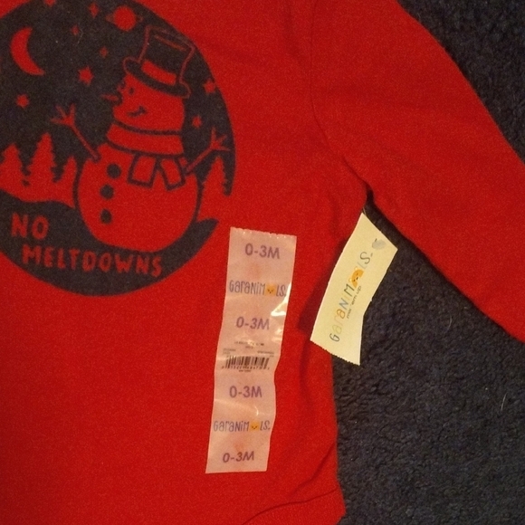 Garanimals Red Bodysuit with Black Graphic Design​ - Picture 3 of 5